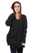 Sexy Black Oversized Cozy up Knit Sweater